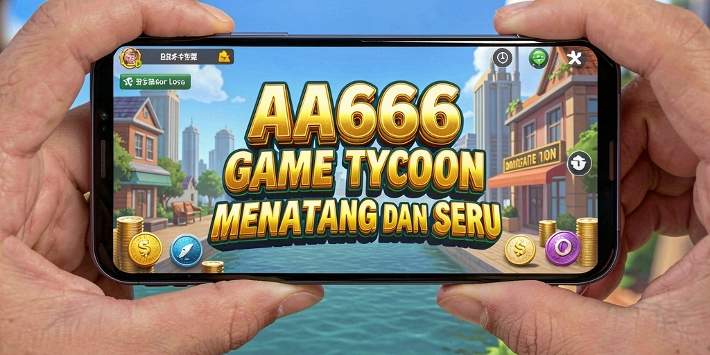 Tangkapan layar gameplay AA666 menampilkan dinamisnya pengelolaan bisnis Tycoon.