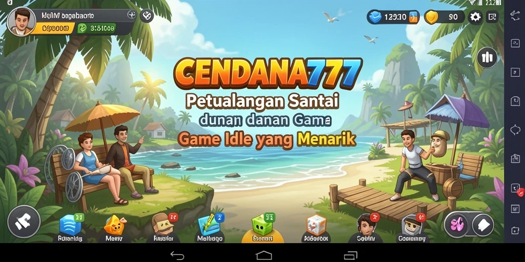 Tampilan gameplay CENDANA777 di dunia Idle yang menakjubkan.