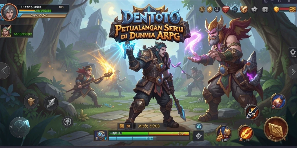 Tangkapan layar DENTOTO menampilkan aksi pertarungan yang epik dalam dunia ARPG.