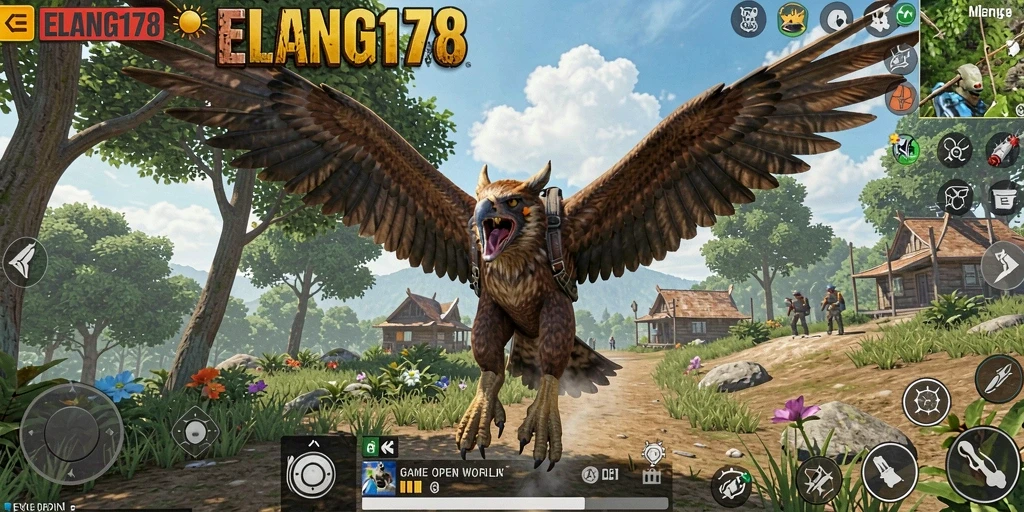 Tampilan gameplay ELANG178 yang menakjubkan dalam dunia terbuka.