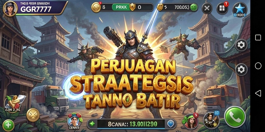 Tangkapan layar GGR7777 menampilkan gameplay strategi yang mendebarkan.