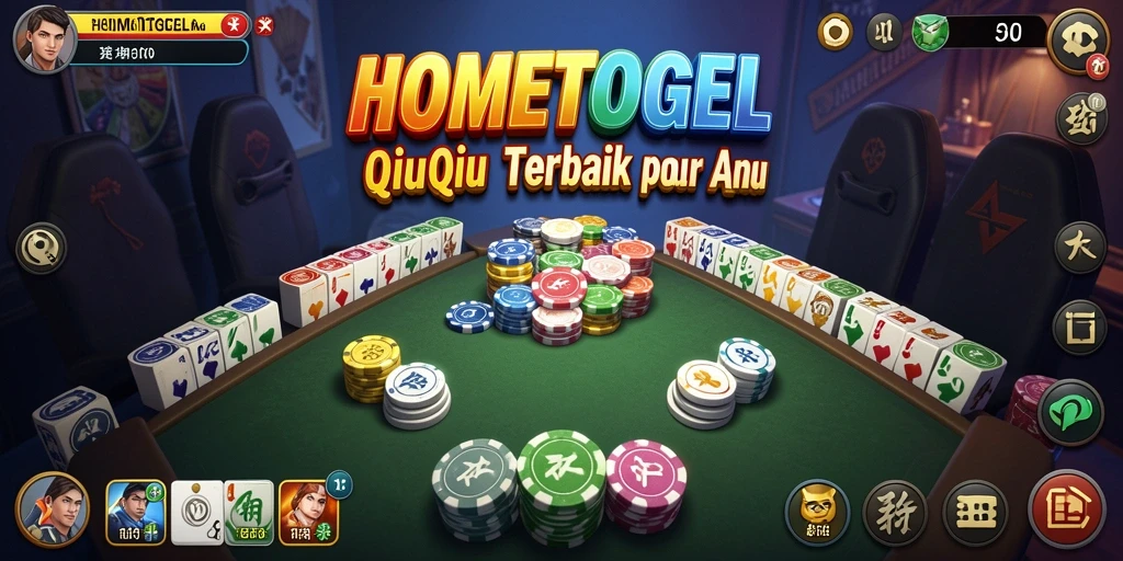 Screenshot gameplay menarik dari HOMETOGEL QiuQiu.
