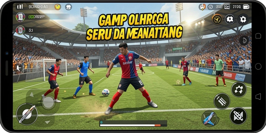 Tampilan gameplay seru di IDRRP dengan aksi olahraga yang menegangkan.