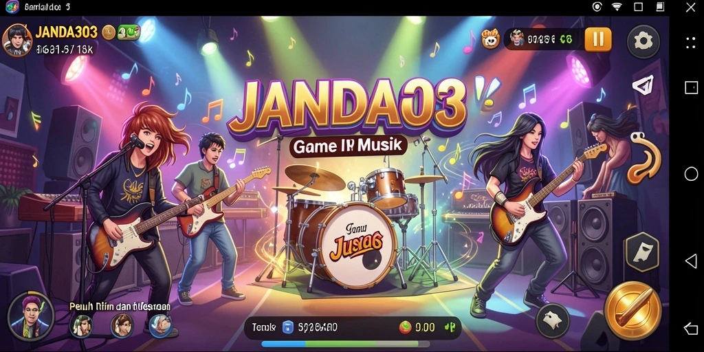Tampilan gameplay JANDA303 yang seru dan interaktif saat bermain musik.