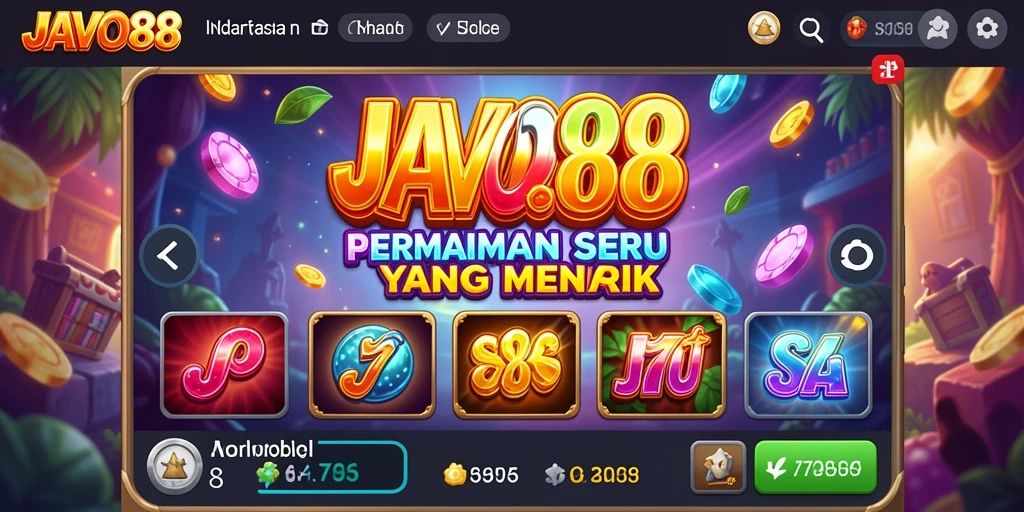 Tampilan gameplay seru dari slot JAVO88 yang menawan.