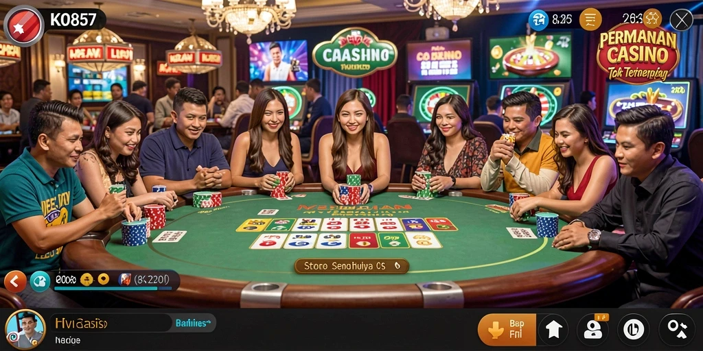 Tampilan menarik dan interaktif dalam gameplay Live Casino KO857.