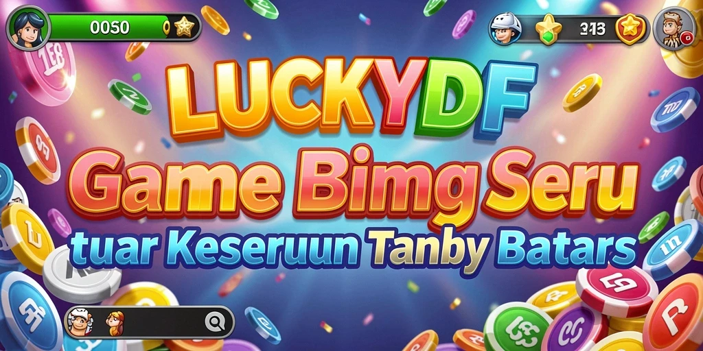 Screenshot gameplay Bingo LUCKYDF yang seru dan penuh warna.