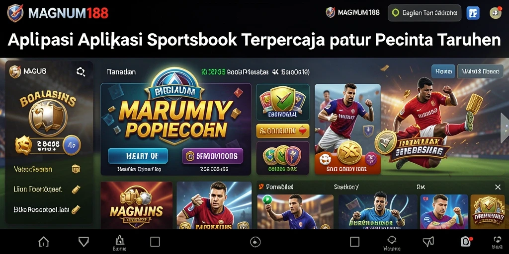 Tampilan utama MAGNUM188 menampilkan berbagai pilihan taruhan olahraga.