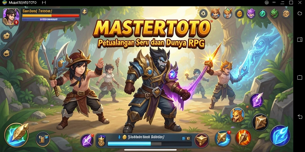 Tampilan menarik dari gameplay RPG MASTERTOTO dengan karakter yang kuat.