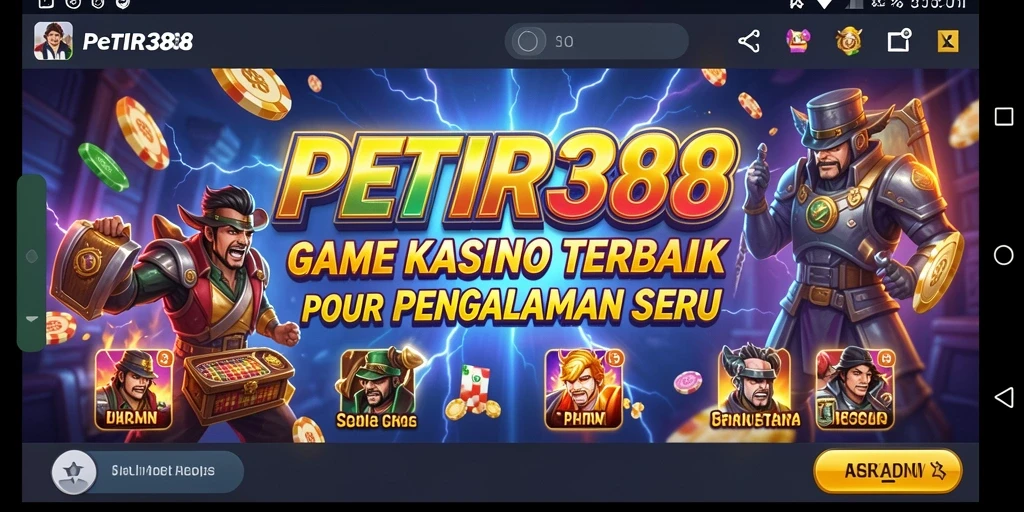 Tampilan gameplay seru dan menarik dari PETIR388 di layar.