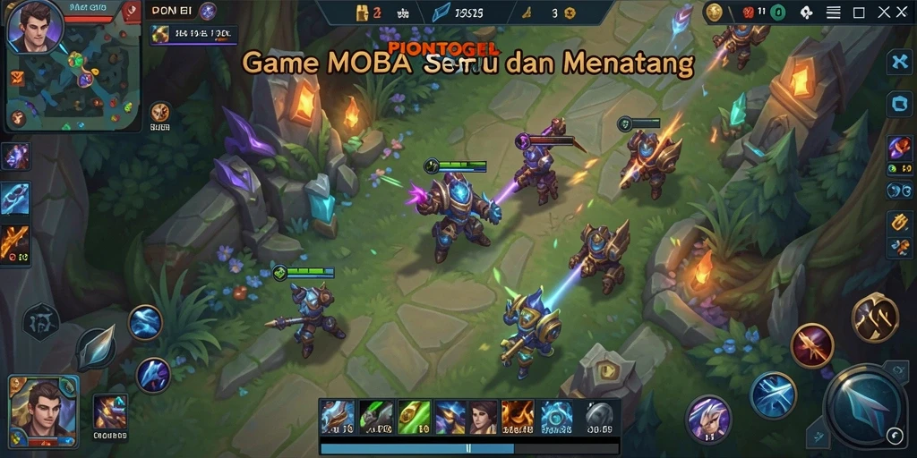 Tampilan gameplay seru dalam PIONTOGEL dengan strategi tim yang menegangkan.