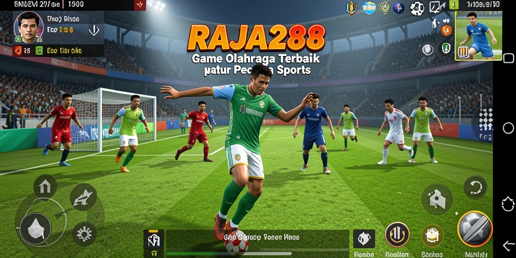 Gameplay seru dan grafis menawan dari RAJA288 di arena olahraga.