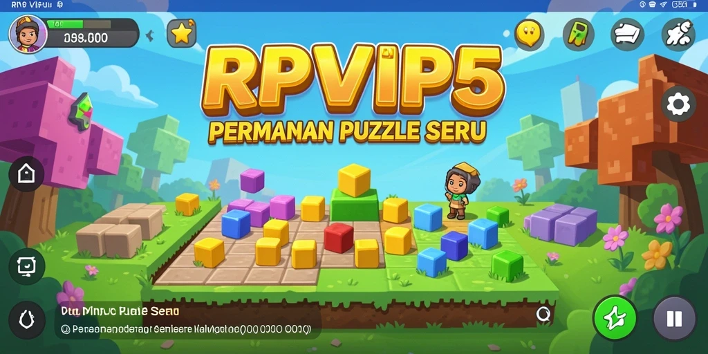 Screenshot gameplay RPVIP5 yang menunjukkan serunya tantangan Puzzle.