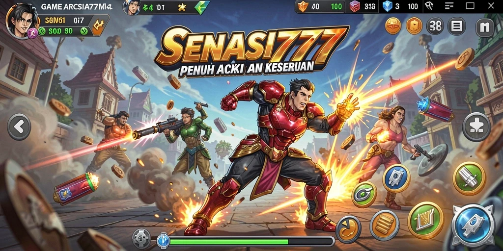 Tampilan gameplay SENSASI777 yang seru dan mendebarkan.