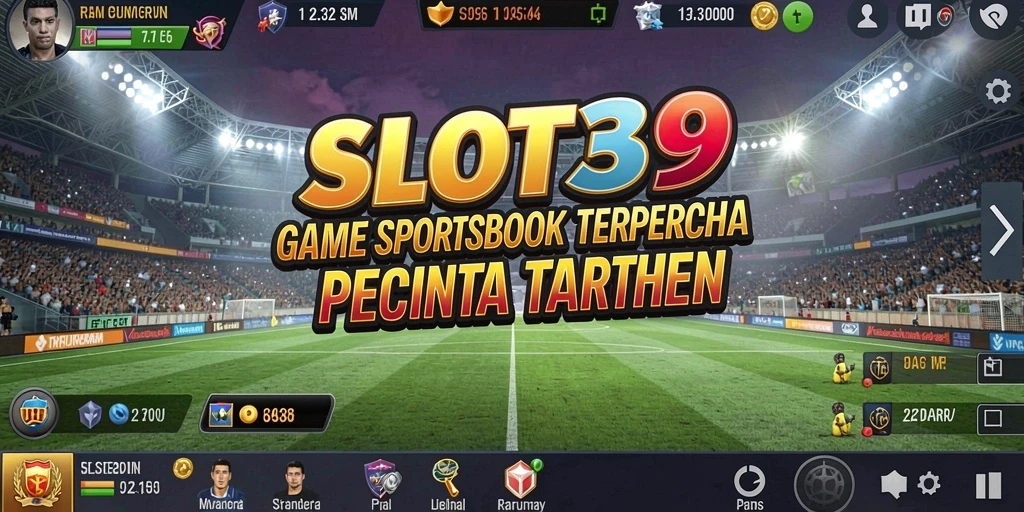 Screenshot SLOT39 menunjukkan tampilan antarmuka Sportsbook yang menarik.