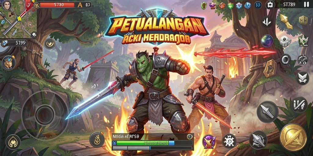 Gameplay ARPG yang seru dan menantang dengan grafis memukau.