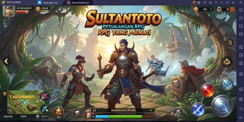 Screenshot gameplay SULTANTOTO yang menunjukkan aksi RPG seru.