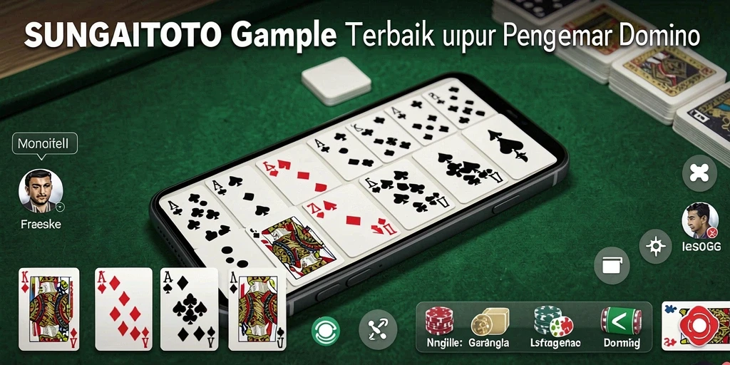 Tampilan gameplay SUNGAITOTO yang menarik dan seru dalam permainan Gaple.