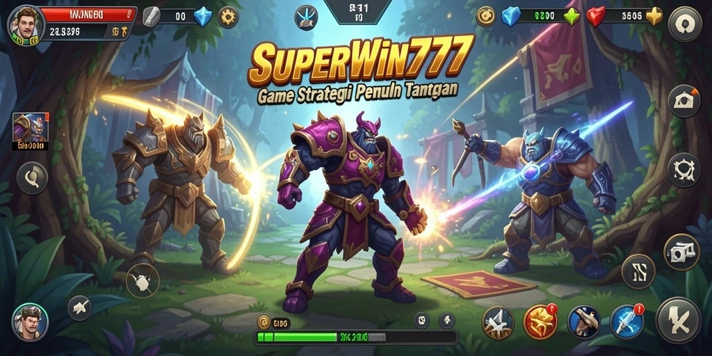 Tampilan gameplay SUPERWIN777 yang mendebarkan dan penuh strategi.