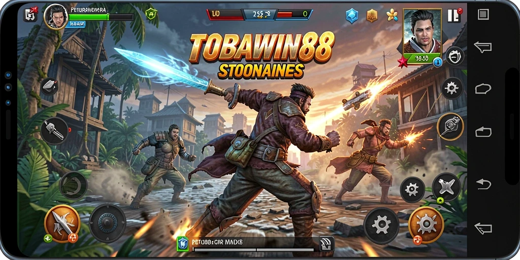 Tampilan seru dari gameplay TOBAWIN88 yang penuh aksi.